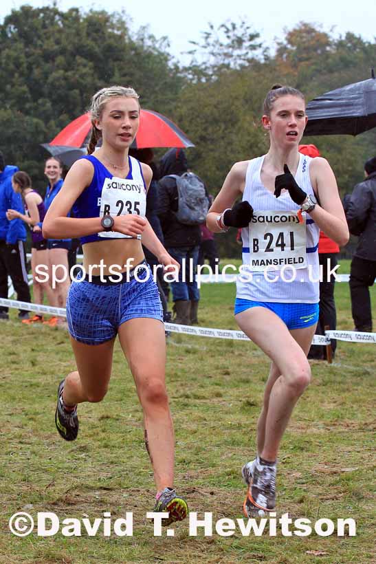 Junior Womens 2023 National Cross Country Relays, Berry Hill Park, Mansfield.  Photo: David T. Hewitson/Sports for All Pics